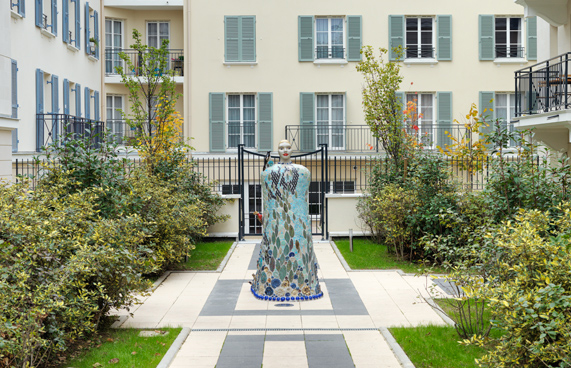 Installation d'oeuvres-projets immobiliers Coffim